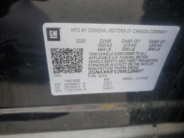 2021 CHEVROLET EQUINOX LT #3282450269