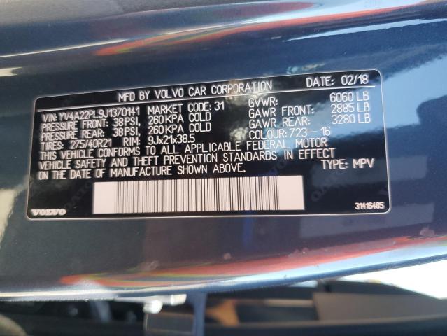 2018 VOLVO XC90 T6 YV4A22PL9J1370141
