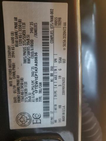 2019 FORD F150 SUPER - 1FTEW1EP1KFA89836