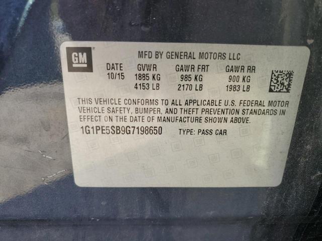 2016 CHEVROLET CRUZE LIMITED LT 1G1PE5SB9G7198650