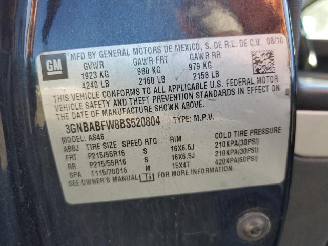 2011 CHEVROLET HHR LT - 3GNBABFW8BS520804