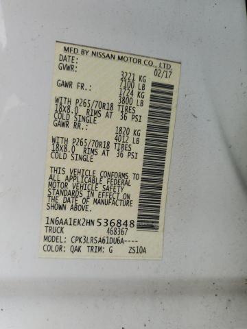 2017 NISSAN TITAN S #3287540012