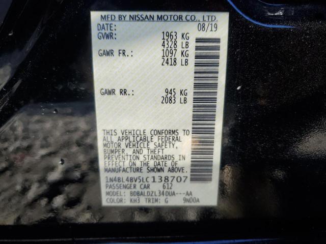 2020 NISSAN ALTIMA S 1N4BL4BV5LC138707