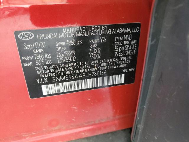 2020 HYUNDAI SANTA FE L - 5NMS53AA9LH280136