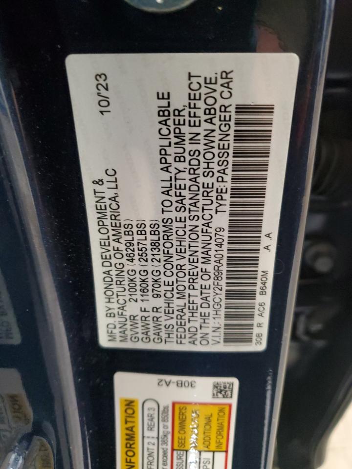 HONDA ACCORD TOURING HYBRID