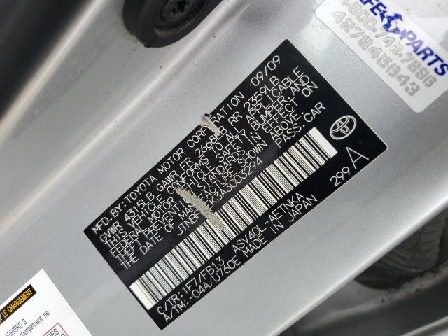 2010 TOYOTA CAMRY BASE - JTNBF3EK3A3003294
