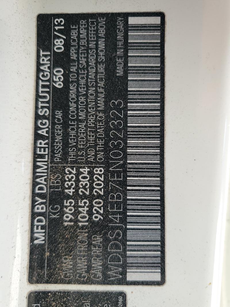 2014 MERCEDES-BENZ CLA 250 - WDDSJ4EB7EN032323