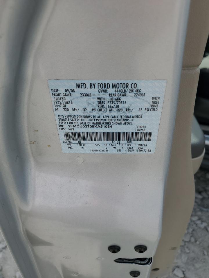 Lot #3263897705 2009 FORD ESCAPE XLT