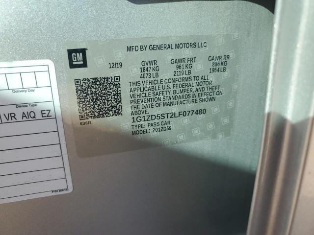 2020 CHEVROLET MALIBU LT - 1G1ZD5ST2LF077480