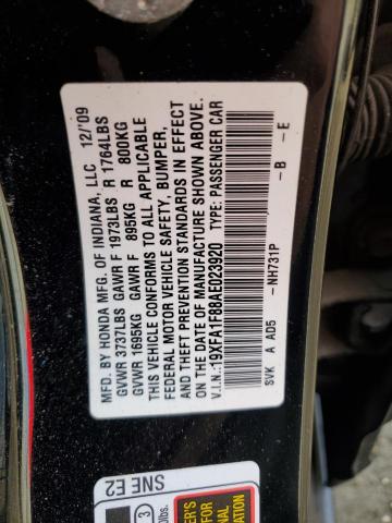 2010 HONDA CIVIC EX - 19XFA1F88AE023920