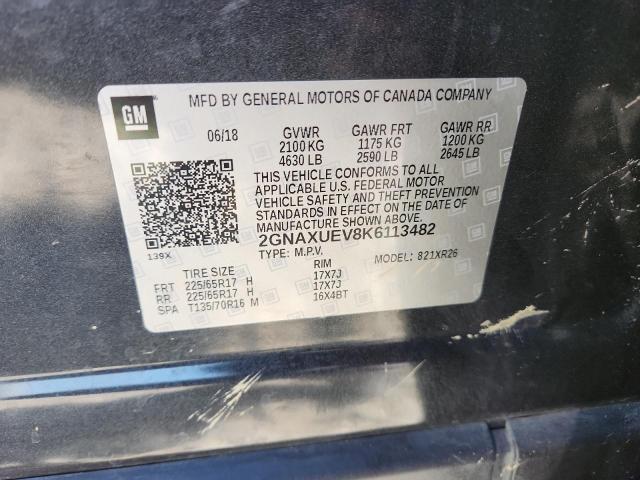 2019 CHEVROLET EQUINOX LT - 2GNAXUEV8K6113482