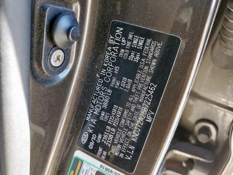 2011 KIA SOUL + - KNDJT2A28B7225462