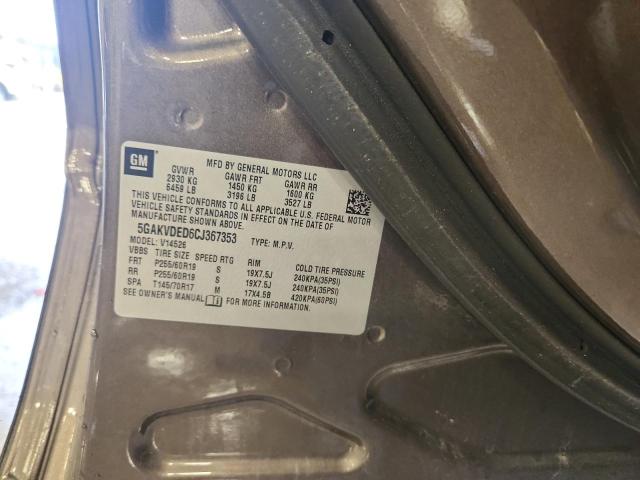 2012 BUICK ENCLAVE - 5GAKVDED6CJ367353