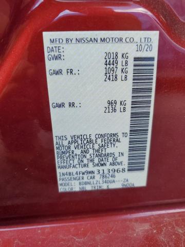 2021 NISSAN ALTIMA PLATINUM 1N4BL4FW9MN313968