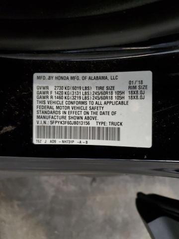 2018 HONDA RIDGELINE #3282517881