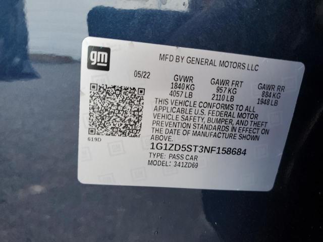 2022 CHEVROLET MALIBU LT #3282425268