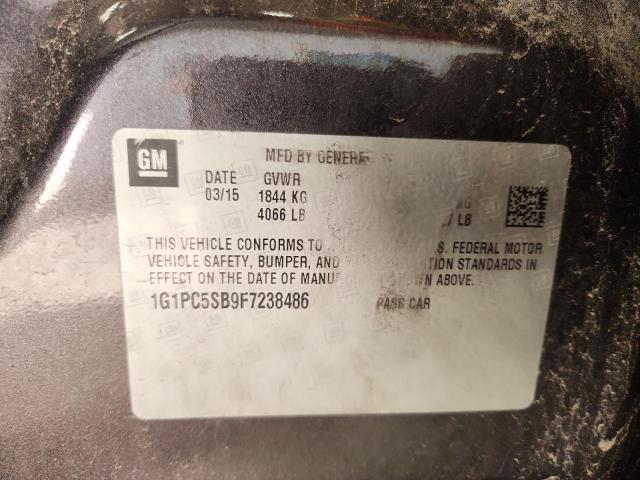 2015 CHEVROLET CRUZE LT #3301868984