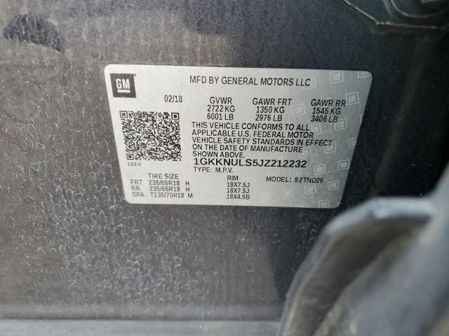 2018 GMC ACADIA SLT-1 1GKKNULS5JZ212232