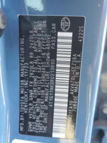 2024 TOYOTA CAMRY - 4T1G11AK0RU213890