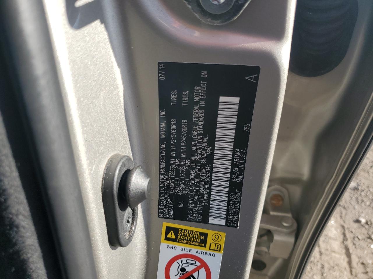 TOYOTA HIGHLANDER LE