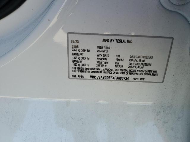 2023 TESLA MODEL Y 7SAYGDEEXPA083734