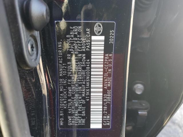 2022 TOYOTA CAMRY XSE #3287614011