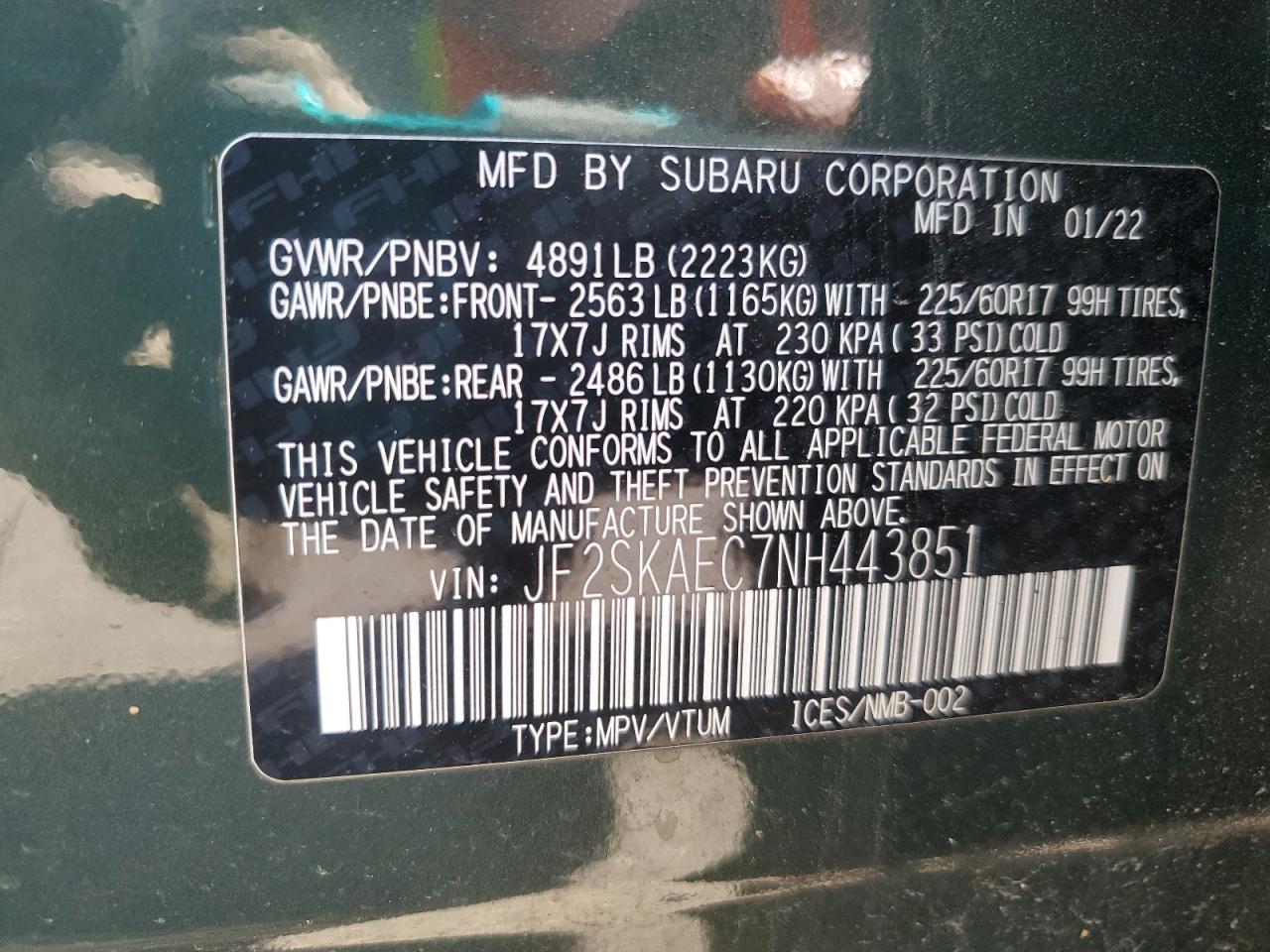 SUBARU FORESTER PREMIUM