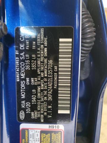 2020 KIA RIO LX 3KPA24AD2LE357036