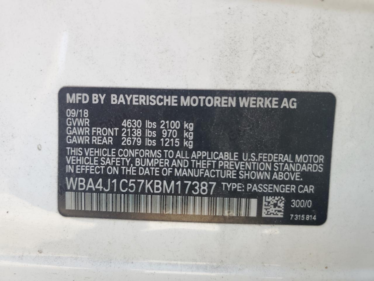 BMW 4 SERIES GRAN COUPE GRAN COUPE