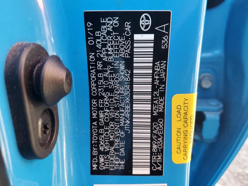 2019 TOYOTA COROLLA SE #3304794322