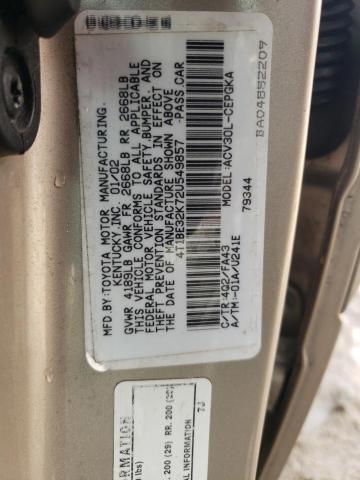 2002 TOYOTA CAMRY LE #3290273214