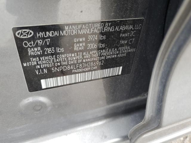 2018 HYUNDAI ELANTRA SE 5NPD84LF8JH286962