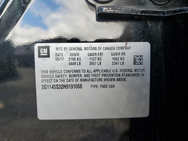 2017 CHEVROLET IMPALA PRE - 2G1145S32H9191668