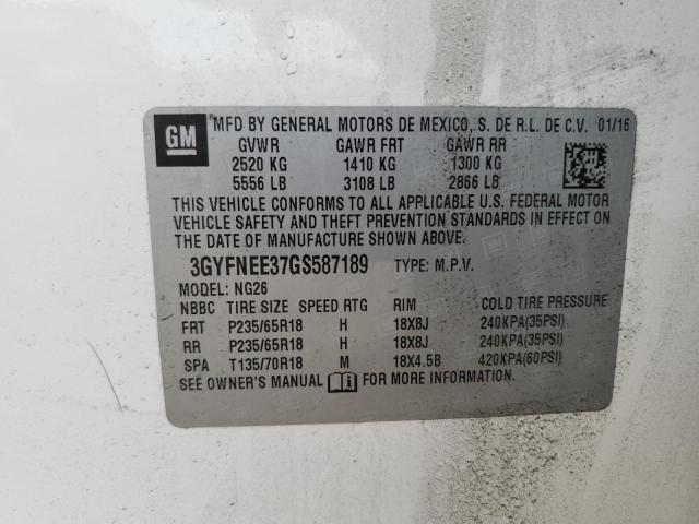 2016 CADILLAC SRX LUXURY #3290413761