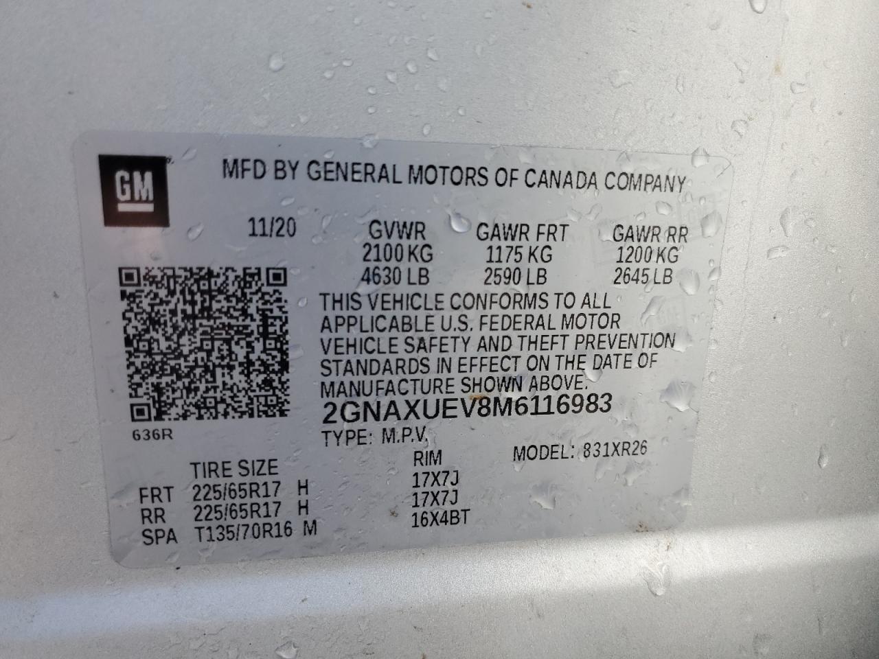 CHEVROLET EQUINOX LT