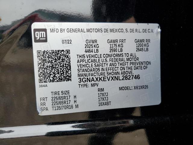 2022 CHEVROLET EQUINOX LT #3290413762