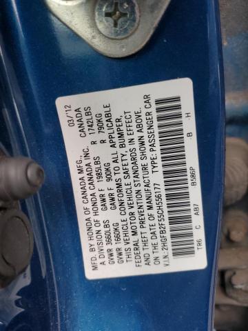 2012 HONDA CIVIC LX - 2HGFB2F55CH556177