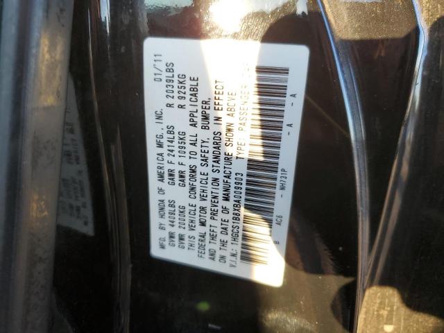 2011 HONDA ACCORD EXL - 1HGCS1B8XBA009903