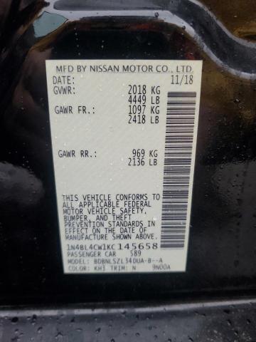 2019 NISSAN ALTIMA SR - 1N4BL4CW1KC145658