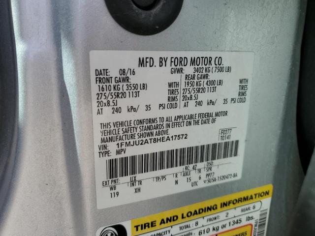 2017 FORD EXPEDITION #3266860039