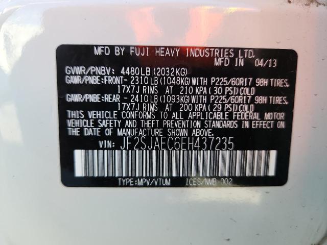 2014 SUBARU FORESTER 2 - JF2SJAEC6EH437235