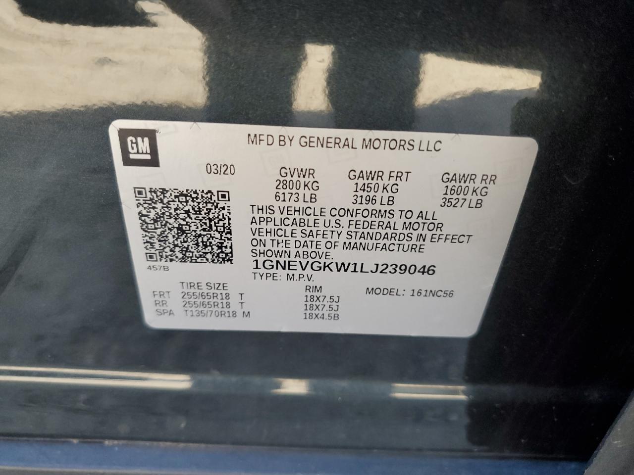 CHEVROLET TRAVERSE LT