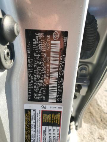 2017 TOYOTA CAMRY LE #3293437413