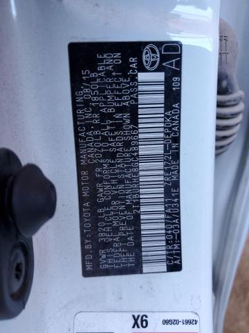 2016 TOYOTA COROLLA L #3296640018