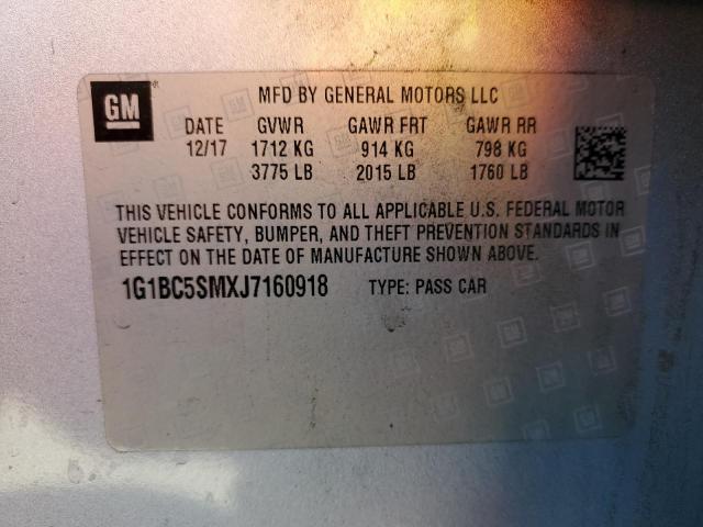 2018 CHEVROLET CRUZE LS #3318095398