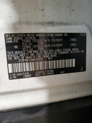 2021 TOYOTA RAV4 XLE - 2T3P1RFV5MW158936