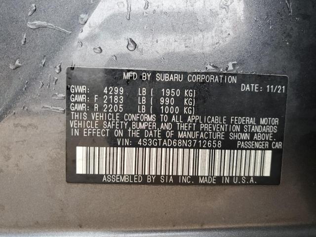 2022 SUBARU IMPREZA PR #3292466673