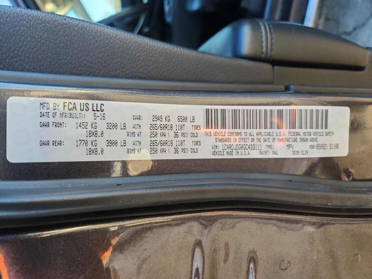 DODGE DURANGO LIMITED