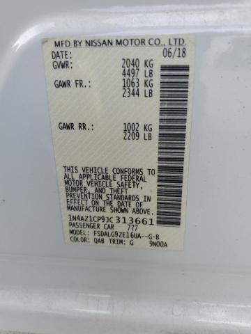 2018 NISSAN LEAF S 1N4AZ1CP9JC313661