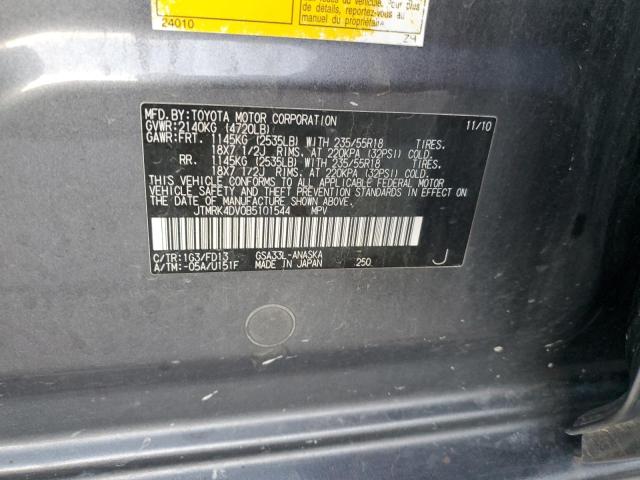 2011 TOYOTA RAV4 SPORT - JTMRK4DV0B5101544